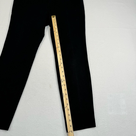 Dkny Jeans Straight Leg Pants Womens Size 12 Mid Rise Black Zipper Pockets - Picture 9 of 13